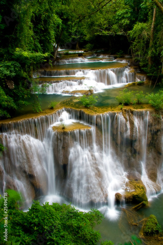 Huay Mae Khamin Waterfall Forth Level closeup Vertical