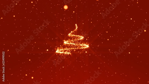 Shine christmas tree background. Frames 260-605 loppable.