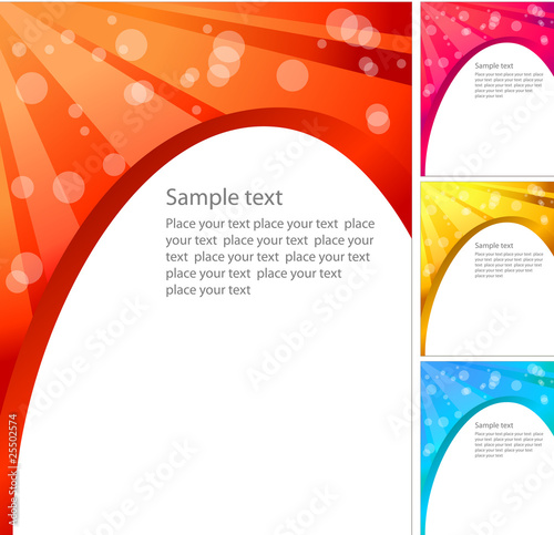 Abstract background. Four variants of color