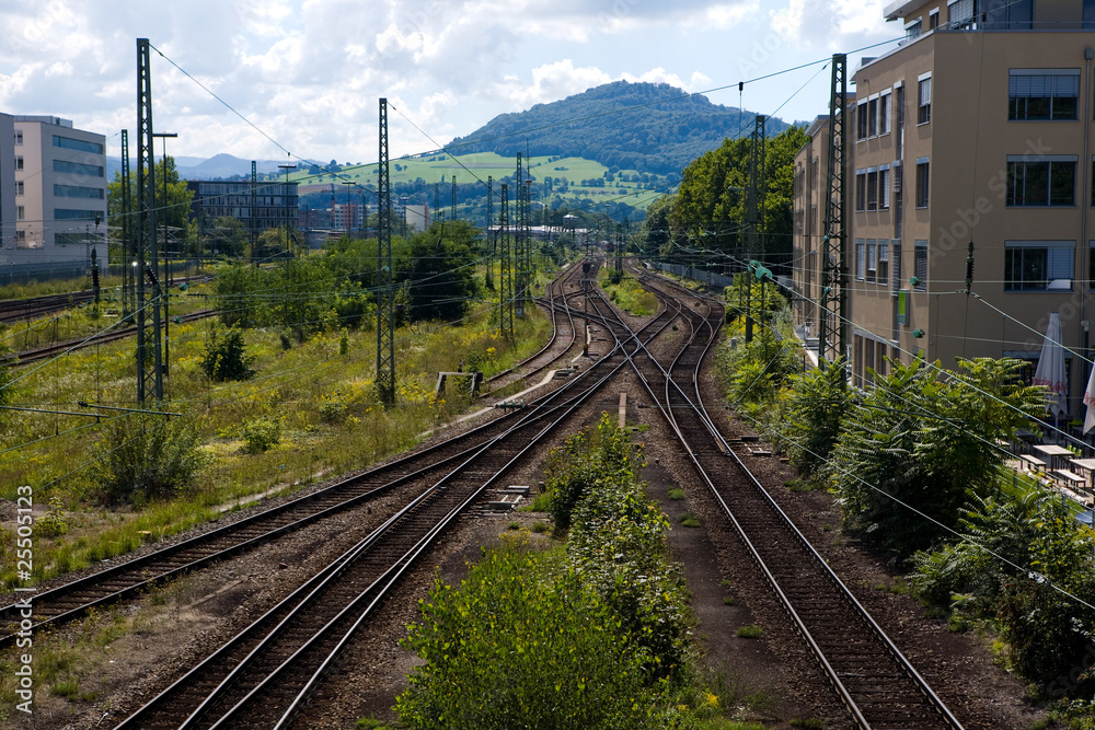 Fototapeta premium Freiburg, Eisenbahn
