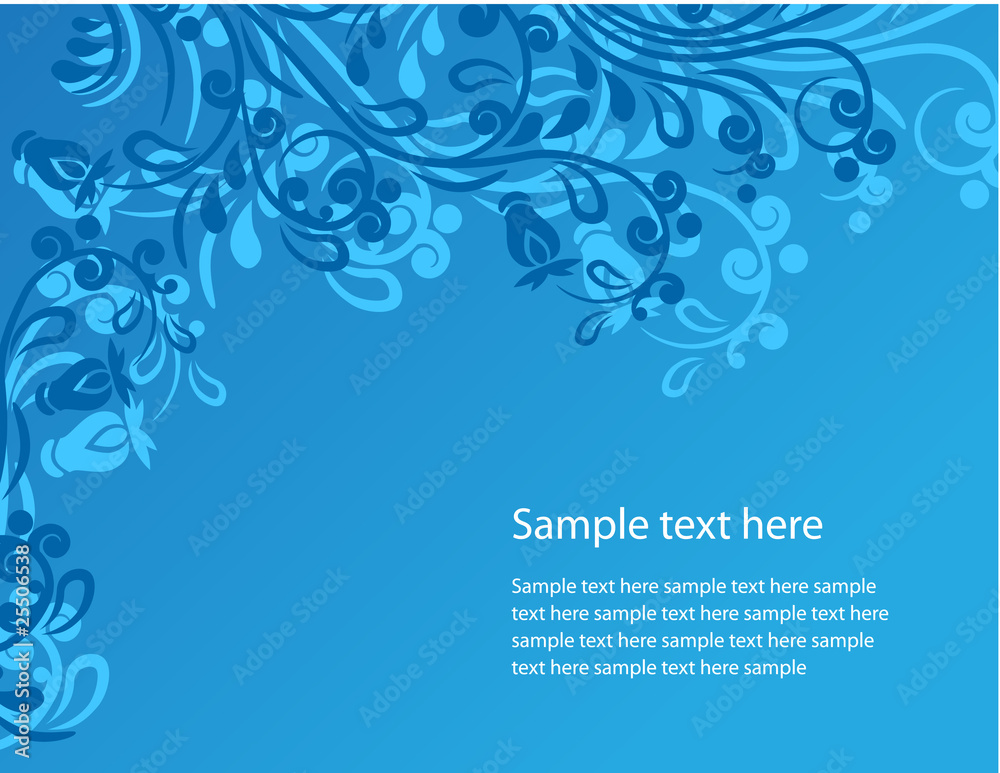 Beautiful floral ornate background Beautiful floral ornate background