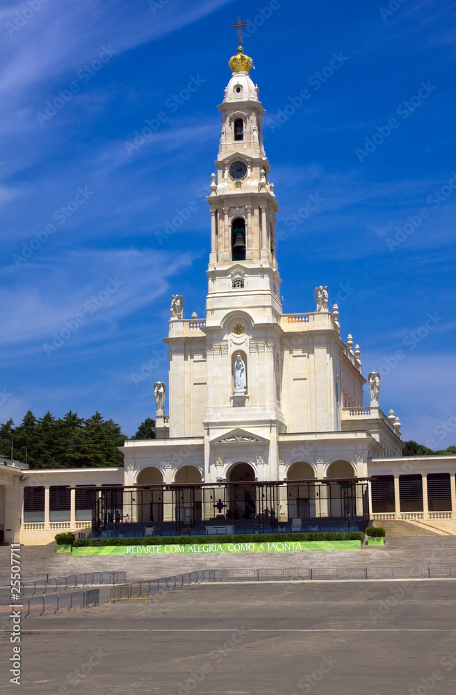 Sanctuary of Fátima, famous religious place in the center of Por