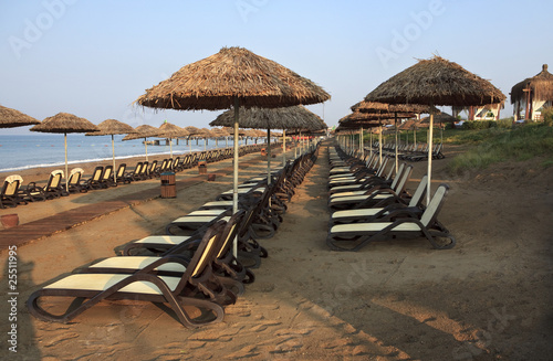 Beach at the hotel.