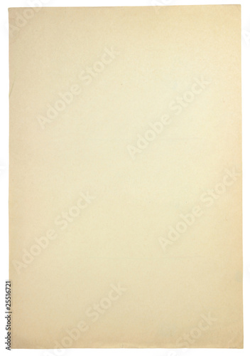 Obraz na płótnie old yellow office paper sheet w salonie