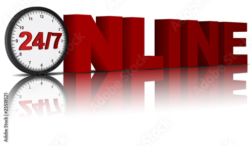 24/7 online