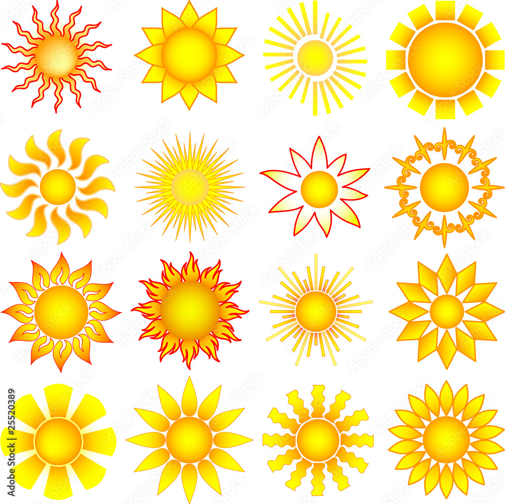 vector sun collection vector sun collection