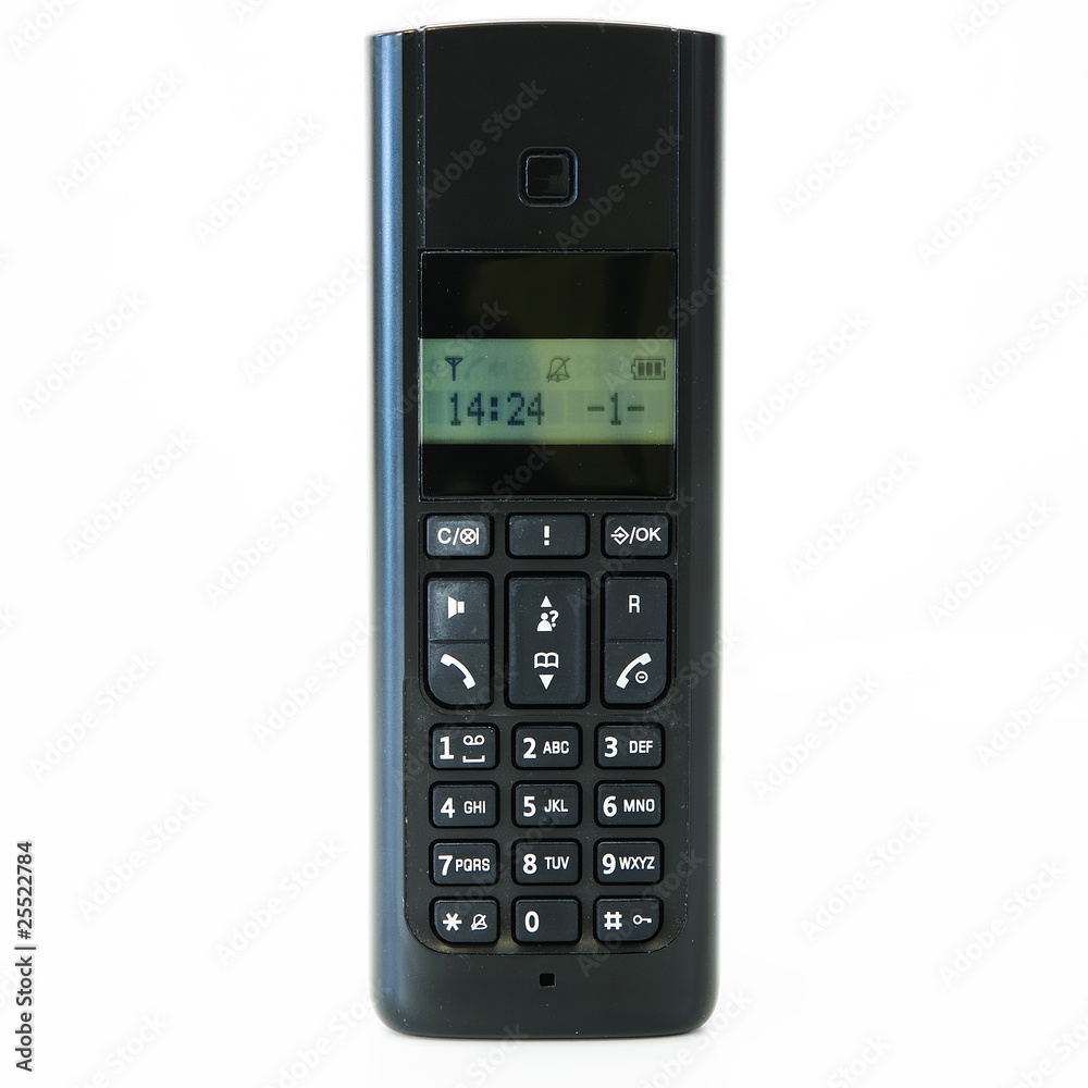 black telephone receiver with cord on white black telephone receiver with cord on white