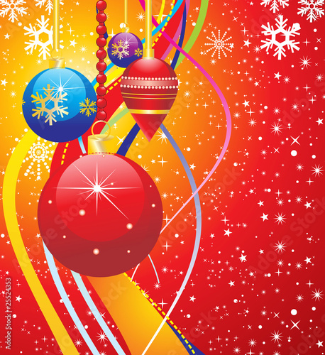 abstract christmas objects