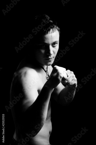 young man boxer