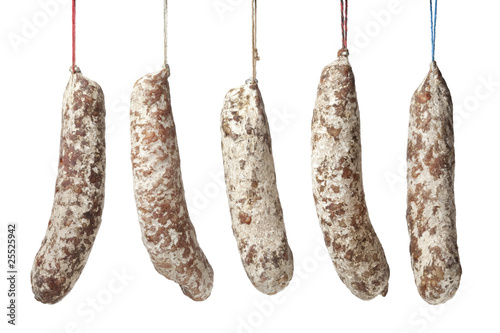 French sausages on a string