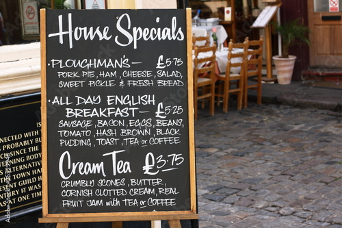 Obraz na płótnie House Specials menu board