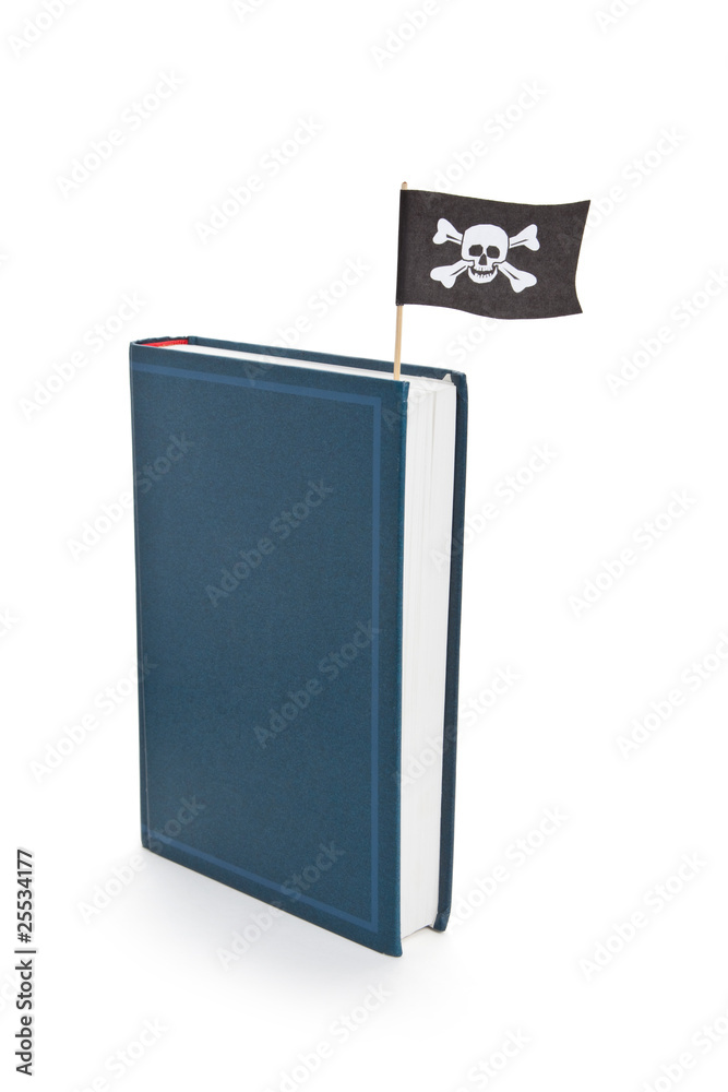 Book and Pirate Flag Book and Pirate Flag