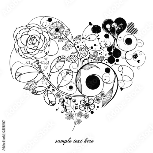 vintage flower-love