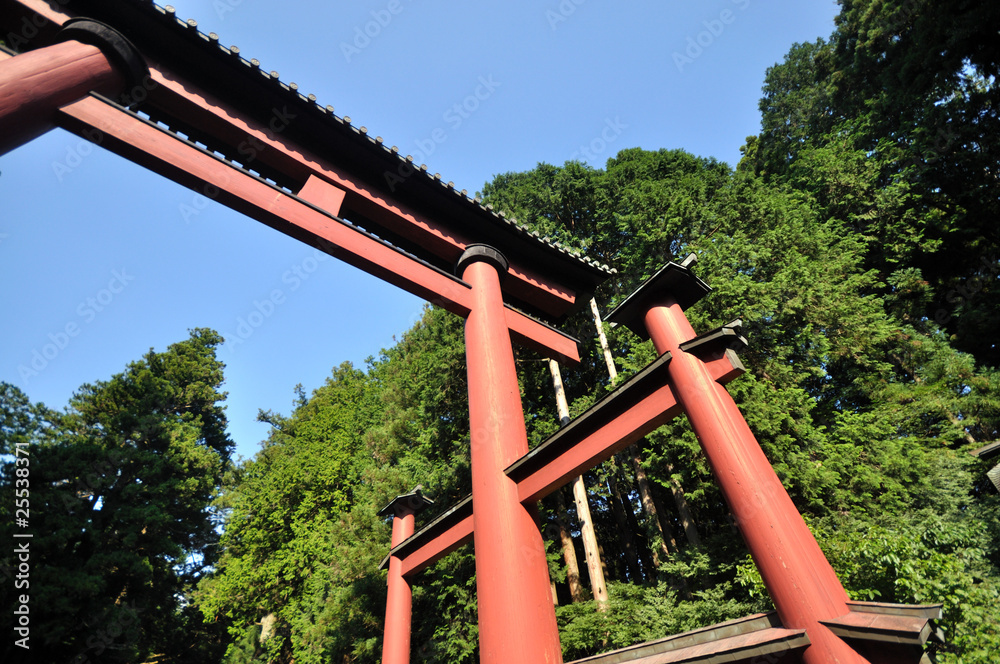 富士浅間神社の鳥居