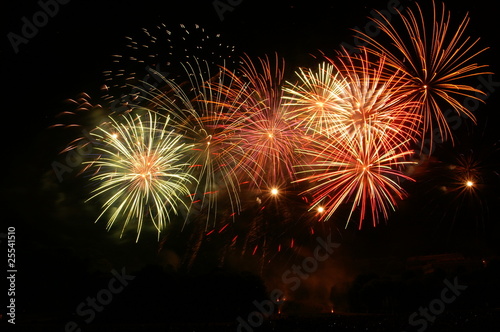 Bild auf Leinwand feux d'artifices