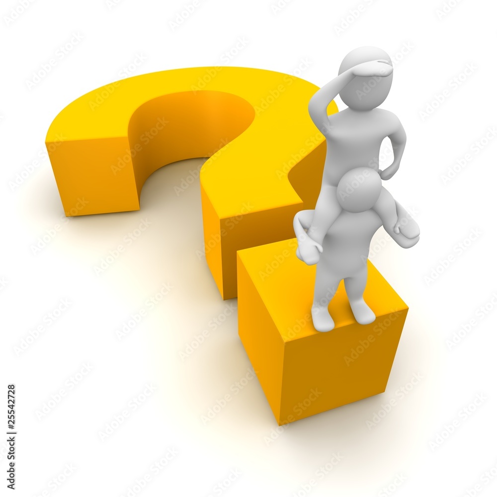 Man looking out for something new. 3d illustration. Man looking out for something new. 3d illustration.