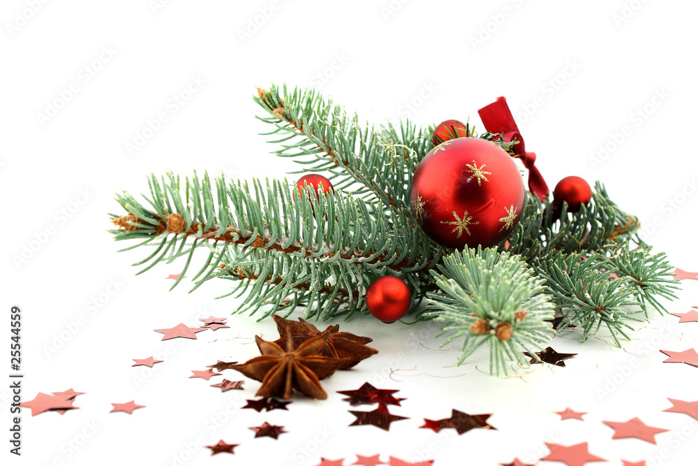 Tannenzweig Weihnachten StockFoto Adobe Stock
