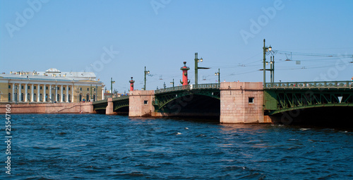 bridge and river Neva