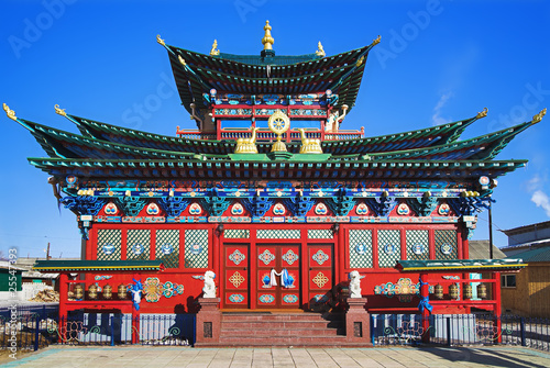 Photography Temple of the Pure Land in the Ivolginsky Datsan, Buryatia