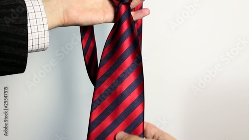 Isolated silk Necktie for successful Business people