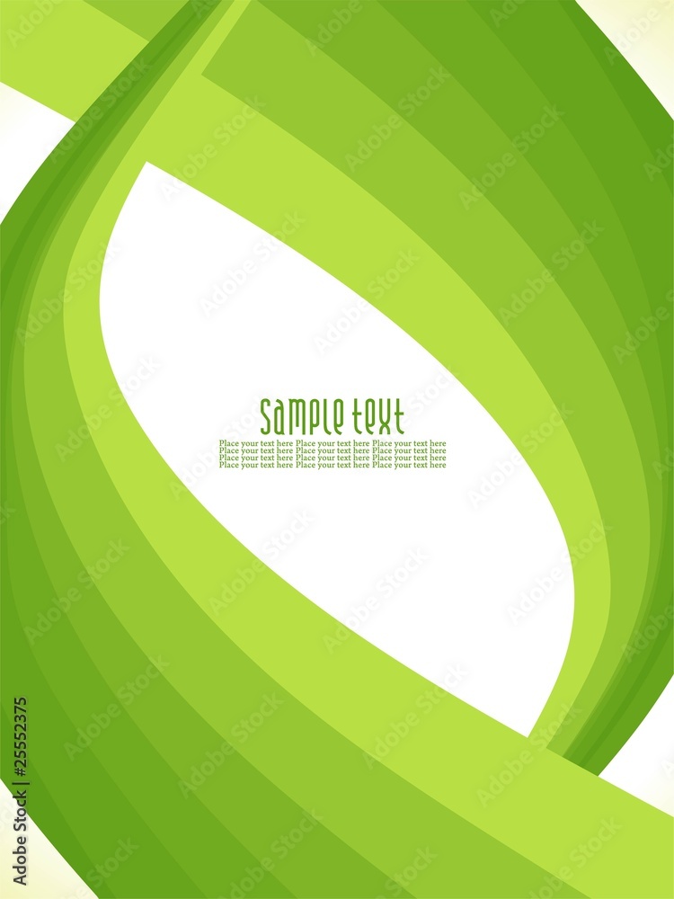 Abstract green wave background Abstract green wave background