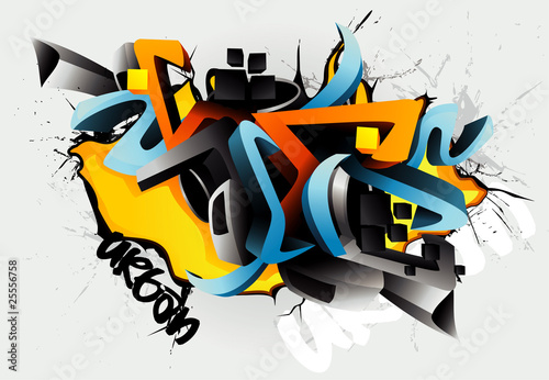 vector graffiti illustration
