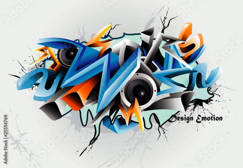 vector graffiti illustration