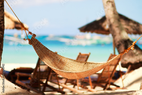 Hammock on tropical beach © BlueOrange Studio