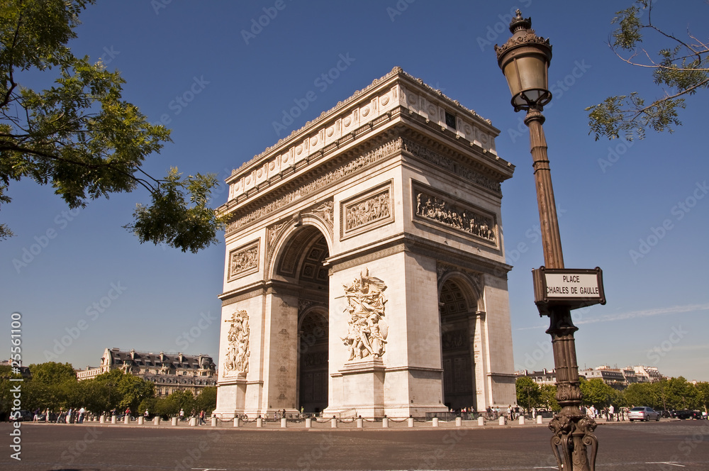 Obraz premium Arc de Triomphe à Paris - France