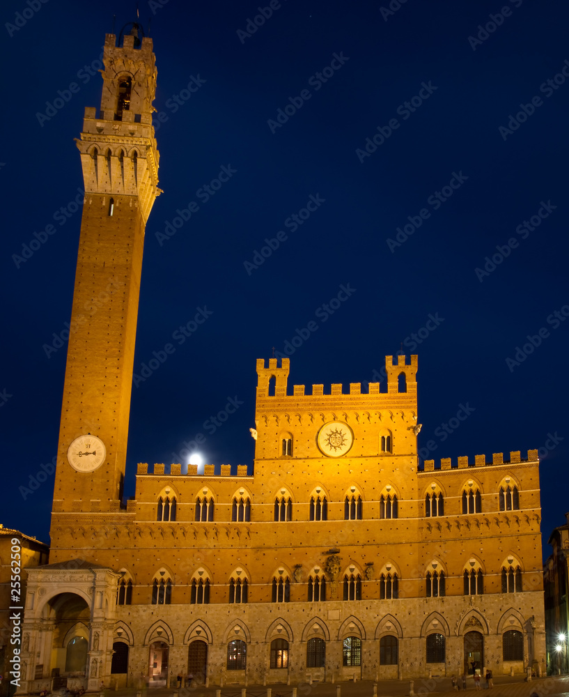 Palazzo Pubblico at the blue hour
