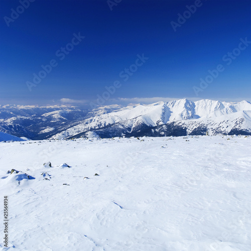 Western Sayan mountains. Ergaky. Siberia. Russia in winter time. photo