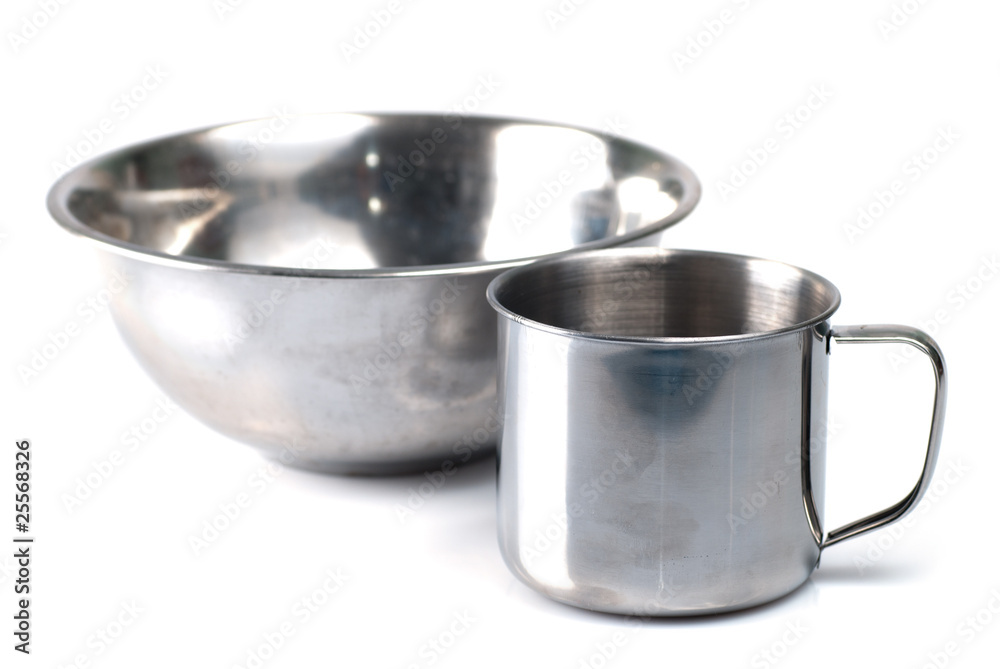 metallic tableware