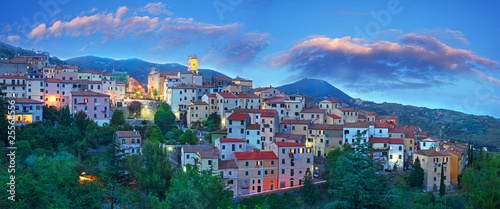 Panorama Blue Hour at Elba Island, Tuscany