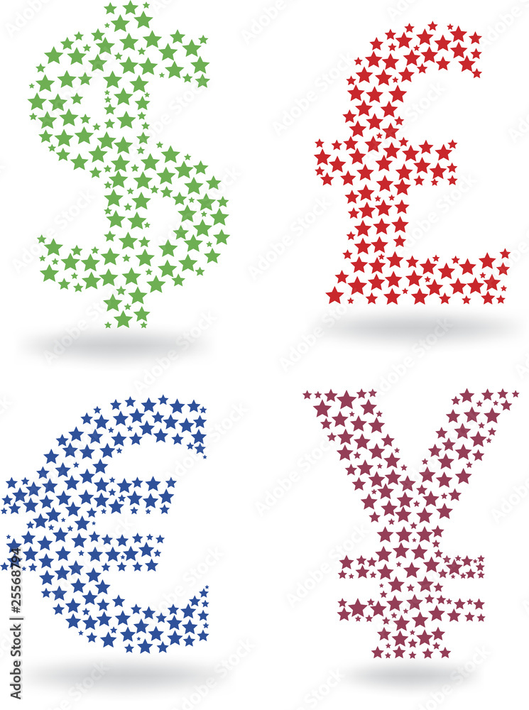 Set of curency symbol