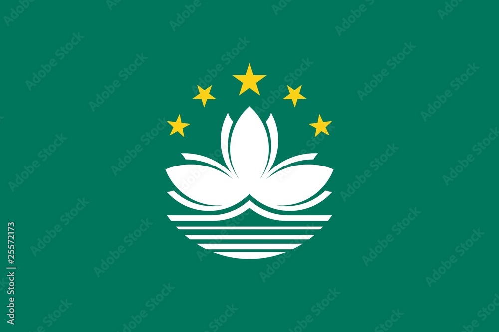 Drapeau de Macao, province de Chine Drapeau de Macao, province de Chine