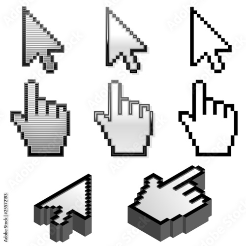 Set of cursor pointers