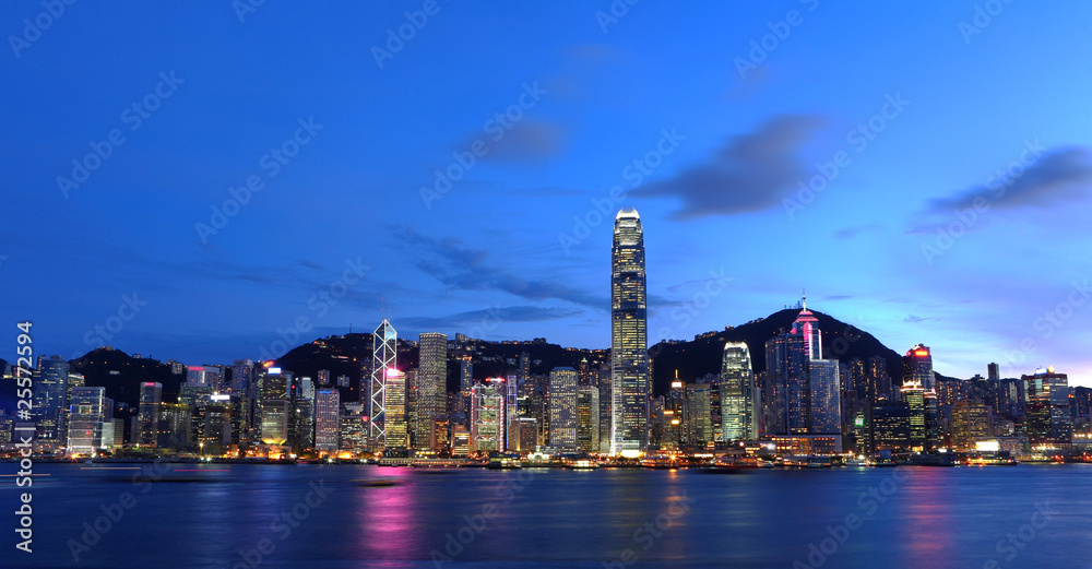 Hong Kong City Skyline