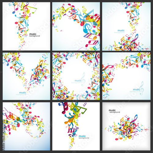 Abstract background with tunes.
