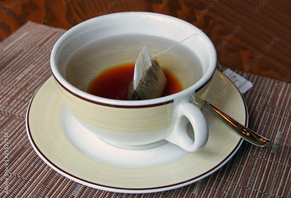 A cup of English tea for breakfast A cup of English tea for breakfast