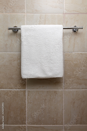 towel on a hanger