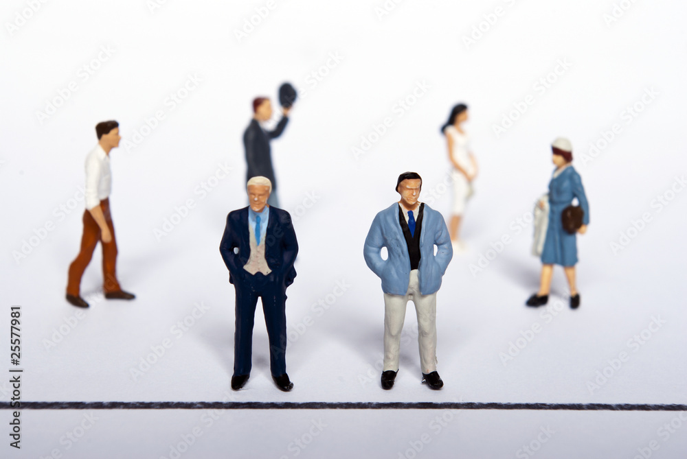 miniature people on team miniature people on team