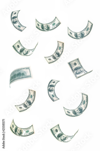 Money falling