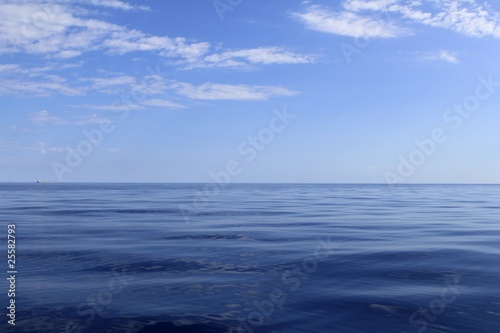 blue sea horizon ocean perfect in calm © lunamarina