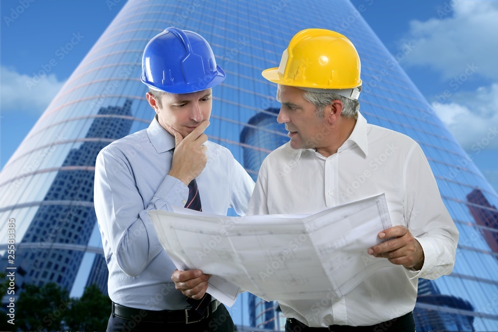 engineer architect two expertise team plan hardhat engineer architect two expertise team plan hardhat