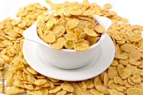 Billede på lærred flakes in the bowl