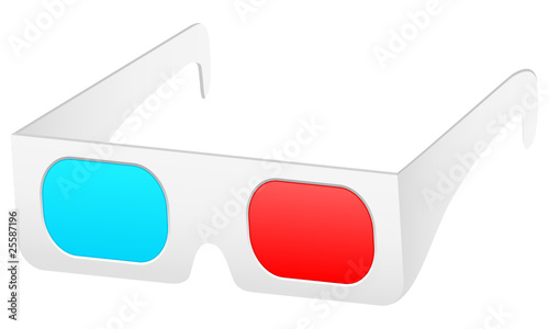 white 3d glesses