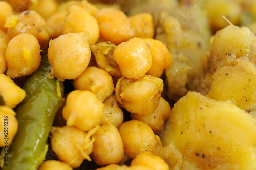 Close up of Indian food ingredients