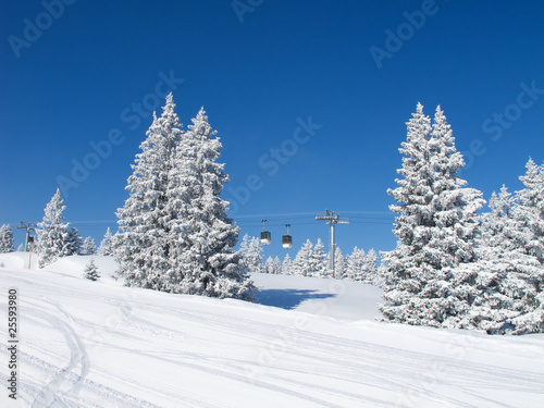 Skiing slope