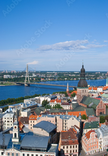 Wallpaper Mural Aerial view of Riga, Latvia Torontodigital.ca