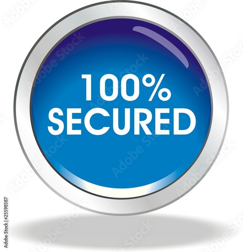 bouton 100% secured